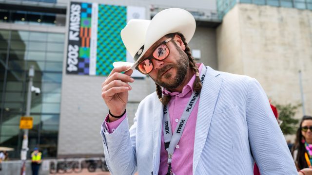 Cowboy Attendee at SXSW 2024 - Photo by Tico Mendoza