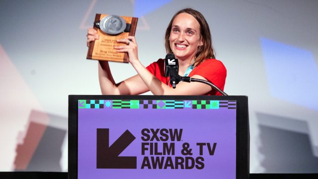 Animated Short Competition winner, Phoebe Hart, at the 2024 SXSW Film & TV Awards - Photo by Samantha Burkardt